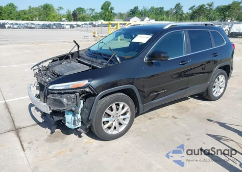 2015 Jeep Cherokee Limited z USA, uszkodzony, nr VIN 1C4PJMDS0FW736506